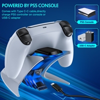 Podwójna szybka ładowarka do kontrolera PS5 5V/3A podstawka ładująca typu C do konsoli Playstation 5 ładowarka do pada Gamepad 4